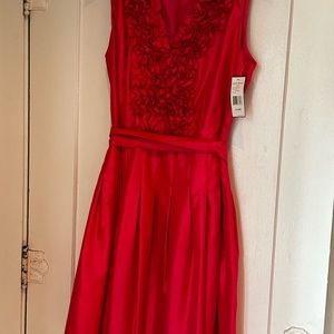 NWT Hot pink Jessica Howard fit and flare special occasion wedding party dress